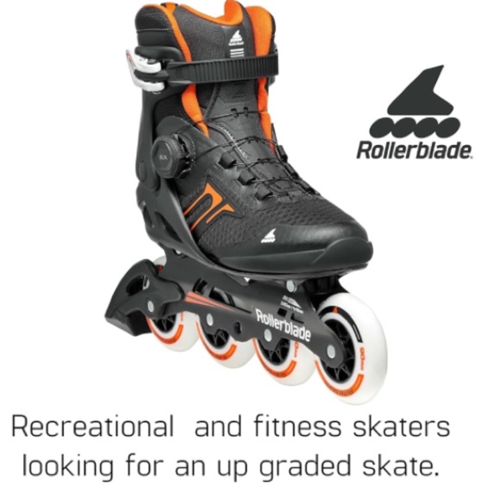 The original Rollerblade Black and Orange Inline Skates